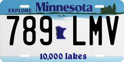 MN license plate 789LMV