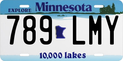 MN license plate 789LMY