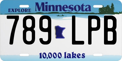 MN license plate 789LPB