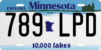 MN license plate 789LPD