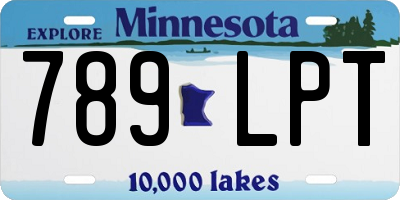 MN license plate 789LPT
