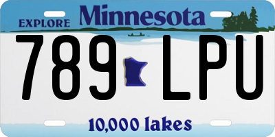 MN license plate 789LPU