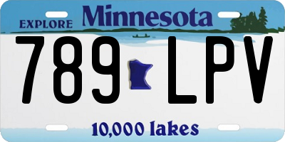 MN license plate 789LPV