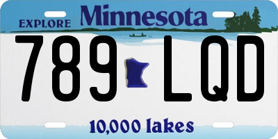 MN license plate 789LQD