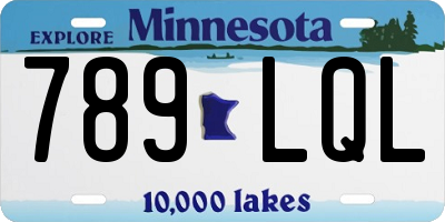 MN license plate 789LQL