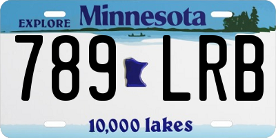 MN license plate 789LRB