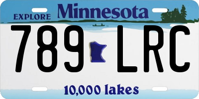 MN license plate 789LRC