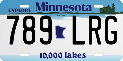 MN license plate 789LRG