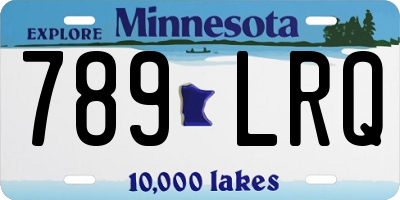 MN license plate 789LRQ