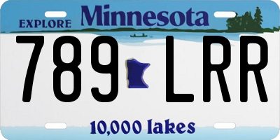 MN license plate 789LRR