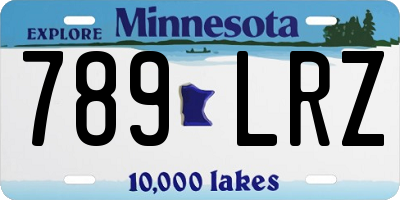 MN license plate 789LRZ