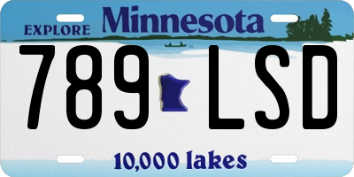 MN license plate 789LSD