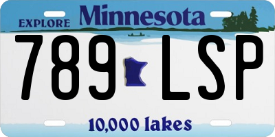 MN license plate 789LSP