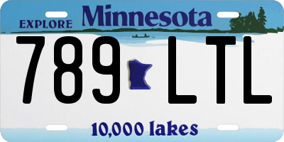 MN license plate 789LTL