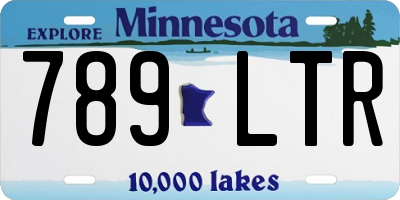 MN license plate 789LTR