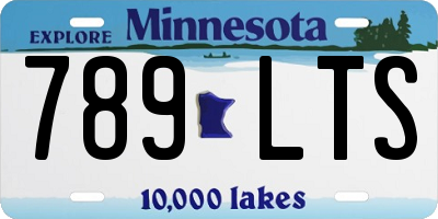 MN license plate 789LTS