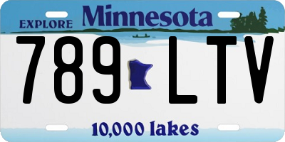 MN license plate 789LTV