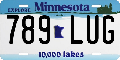MN license plate 789LUG