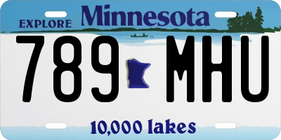 MN license plate 789MHU