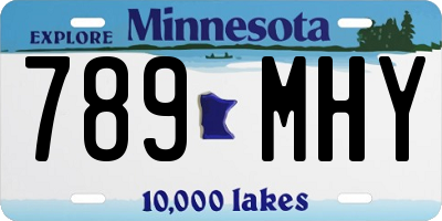 MN license plate 789MHY