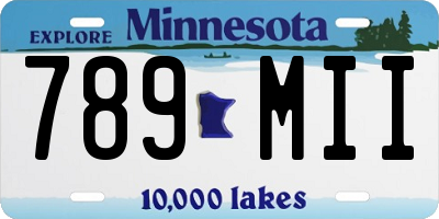 MN license plate 789MII
