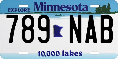 MN license plate 789NAB