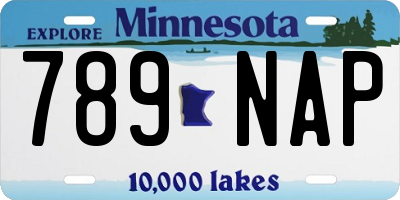 MN license plate 789NAP