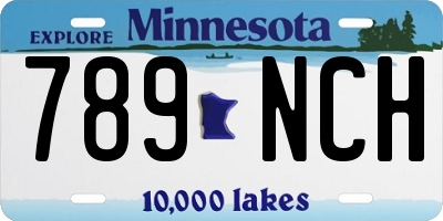 MN license plate 789NCH