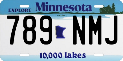 MN license plate 789NMJ