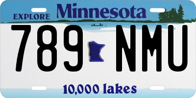 MN license plate 789NMU