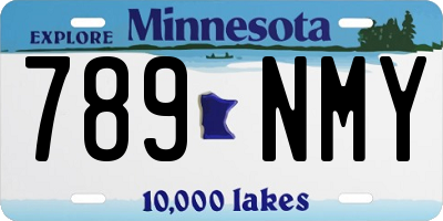 MN license plate 789NMY