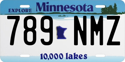 MN license plate 789NMZ