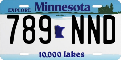 MN license plate 789NND