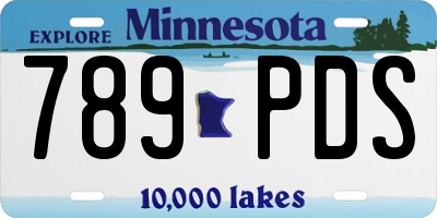 MN license plate 789PDS