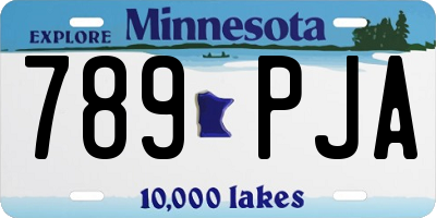 MN license plate 789PJA