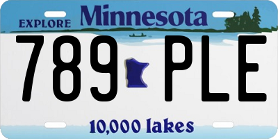 MN license plate 789PLE