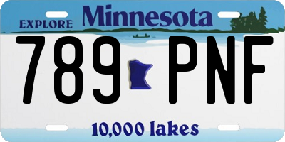 MN license plate 789PNF