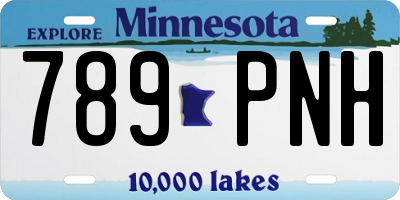 MN license plate 789PNH