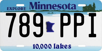 MN license plate 789PPI