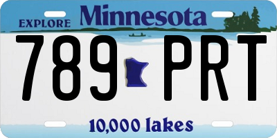 MN license plate 789PRT