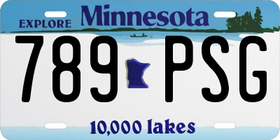 MN license plate 789PSG