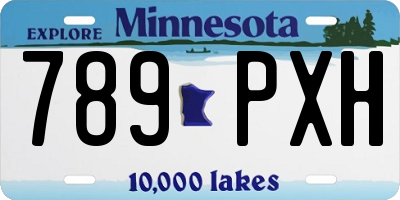 MN license plate 789PXH