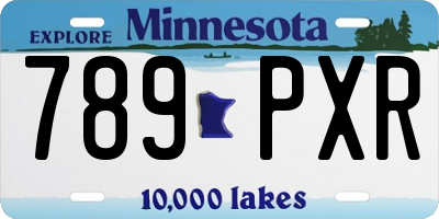 MN license plate 789PXR