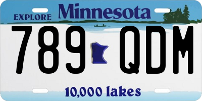 MN license plate 789QDM