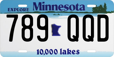 MN license plate 789QQD