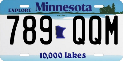 MN license plate 789QQM