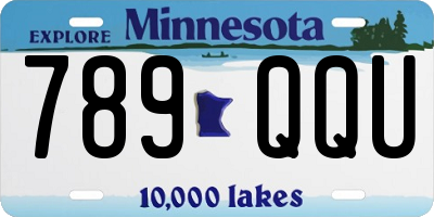 MN license plate 789QQU
