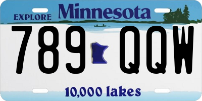 MN license plate 789QQW