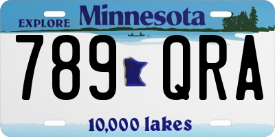 MN license plate 789QRA