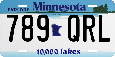 MN license plate 789QRL